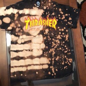 Thrasher custom bleach dye